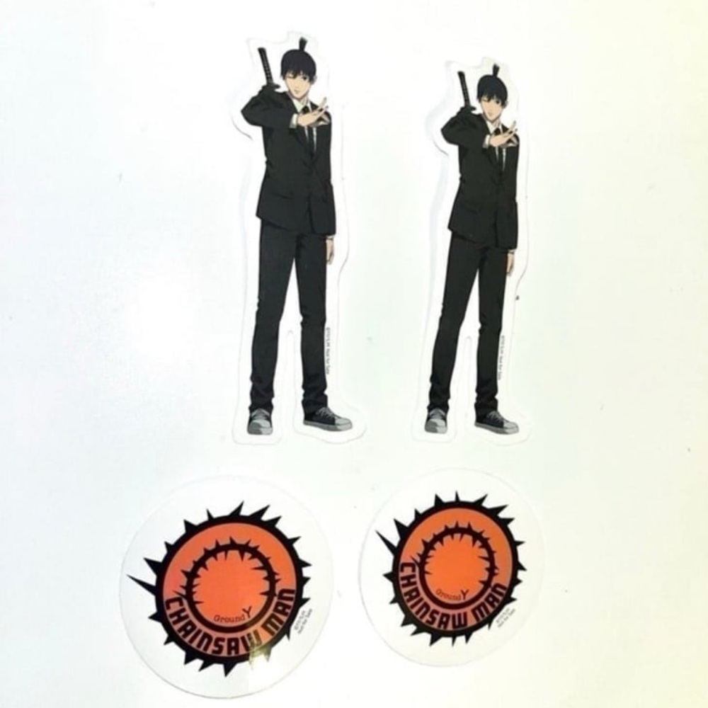 GroundY Yohji Yamamoto x Chainsaw Man Aki sticker set